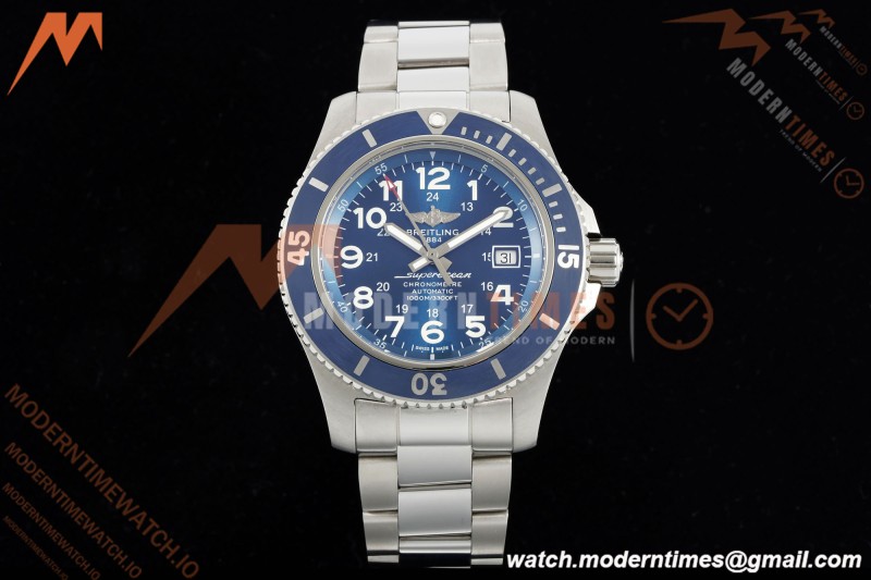 Breitling - Superocean Special 44mm Ceramic SS/SS Blue/Num TF V2 A2824 | 브라이틀링 - 슈퍼오션 스페셜 44mm 세라믹 SS/SS 블루/넘버 TF V2 A2824
