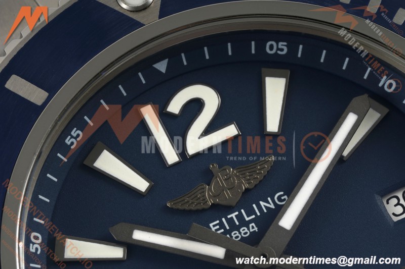 Breitling - Superocean Special 44mm Ceramic SS/SS Blue/Stk/Num TF V2 A2824 | 브라이틀링 - 슈퍼오션 스페셜 44mm 세라믹 SS/SS 블루/Stk/Num TF V2 A2824