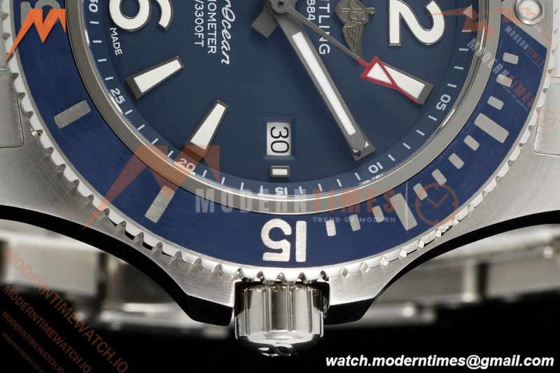 Breitling - Superocean Special 44mm Ceramic SS/SS Blue/Stk/Num TF V2 A2824 | 브라이틀링 - 슈퍼오션 스페셜 44mm 세라믹 SS/SS 블루/Stk/Num TF V2 A2824