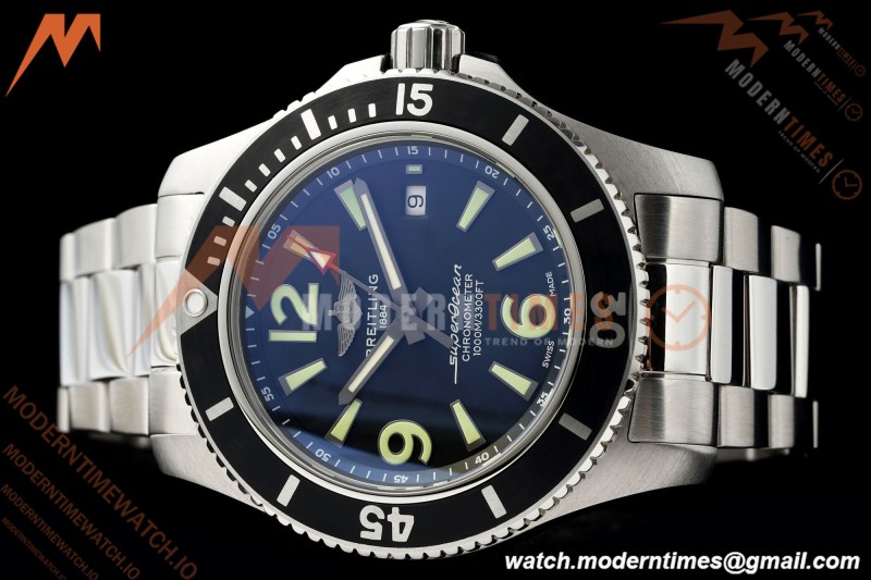 Breitling - Superocean Special 44mm Ceramic SS/SS Blk/Stk/Num TF V2 A2824
