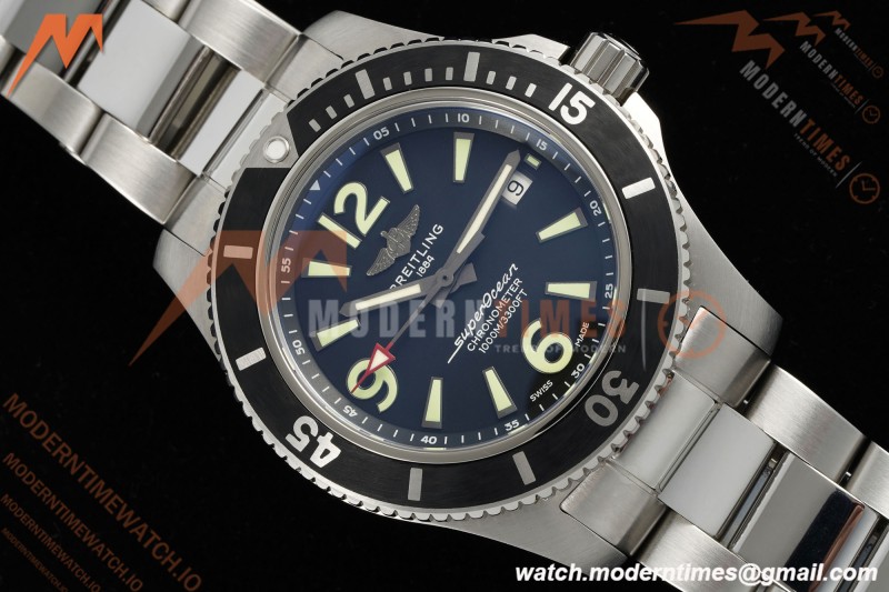 Breitling - Superocean Special 44mm Ceramic SS/SS Blk/Stk/Num TF V2 A2824