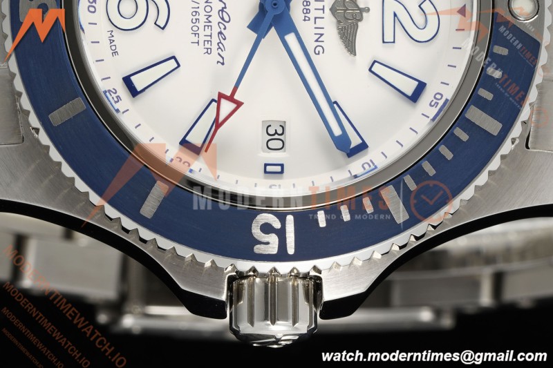 Breitling - Superocean Special 44mm Ceramic SS/SS Wht/Stk/Num TF V2 A2824