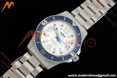Breitling - Superocean Special 44mm Ceramic SS/SS Wht/Stk/Num TF V2 A2824 | 브라이틀링 - 슈퍼오션 스페셜 44mm 세라믹 SS/SS 화이트/스틸/숫자 TF V2 A2824