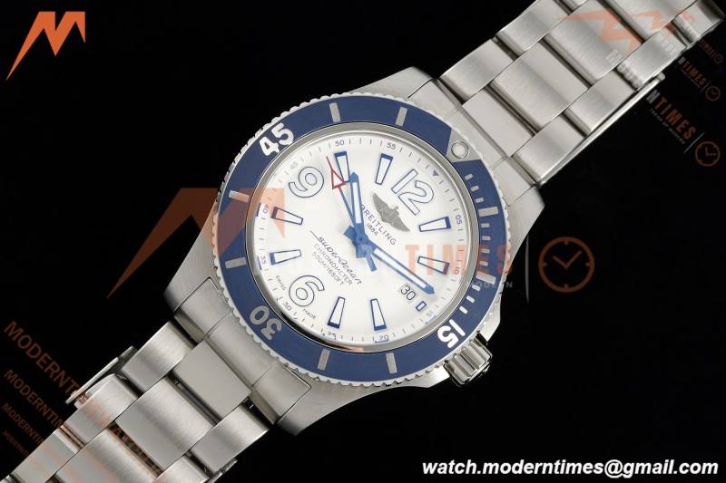 Breitling - Superocean Special 44mm Ceramic SS/SS Wht/Stk/Num TF V2 A2824
