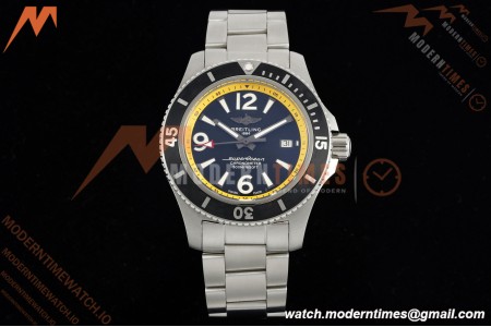 Breitling - Superocean Special 44mm Ceramic SS/SS Yelw/Stk/Num Black TF V2 A2824 | 브라이틀링 - 슈퍼오션 스페셜 44mm 세라믹 SS/SS 옐로우/스틸/넘버 블랙 TF V2 A2824
