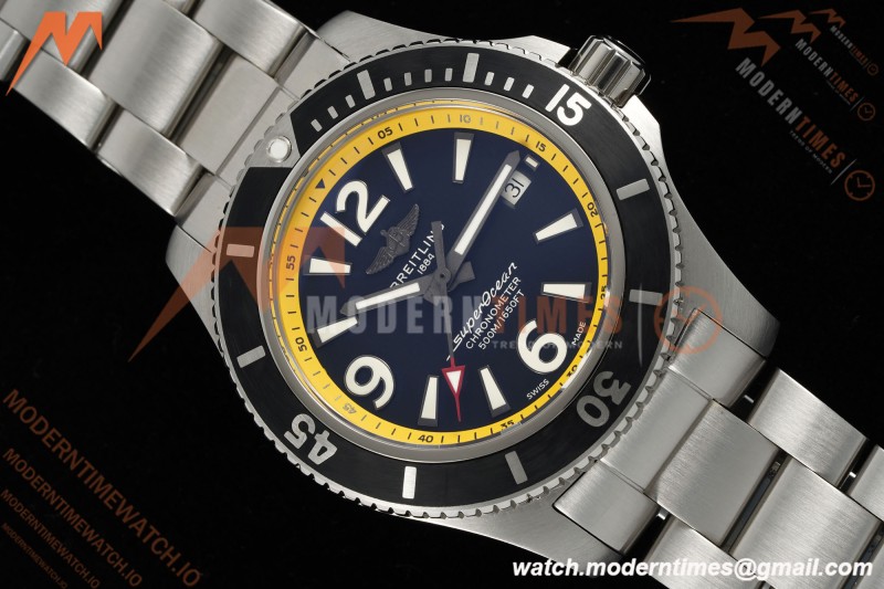Breitling - Superocean Special 44mm Ceramic SS/SS Yelw/Stk/Num Black TF V2 A2824