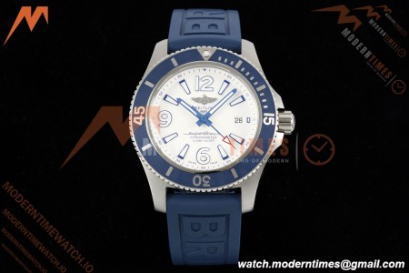 Breitling - Superocean Special 44mm Ceramic SS/RU Wht/Stk/Num TF V2 A2824 | 브라이틀링 - 슈퍼오션 스페셜 44mm 세라믹 SS/RU 화이트/스틸/숫자 TF V2 A2824