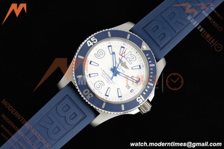 Breitling - Superocean Special 44mm Ceramic SS/RU Wht/Stk/Num TF V2 A2824 | 브라이틀링 - 슈퍼오션 스페셜 44mm 세라믹 SS/RU 화이트/스틸/숫자 TF V2 A2824