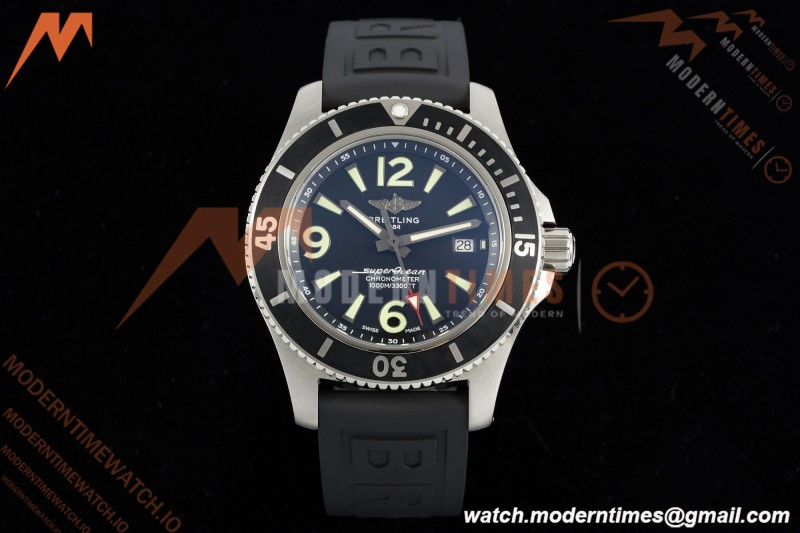 Breitling - Superocean Special 44mm Ceramic SS/RU Blk/Stk/Num TF V2 A2824 | 브라이틀링 - 슈퍼오션 스페셜 44mm 세라믹 SS/RU 블랙/스틸/숫자 TF V2 A2824