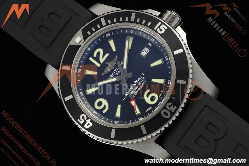 Breitling - Superocean Special 44mm Ceramic SS/RU Blk/Stk/Num TF V2 A2824 | 브라이틀링 - 슈퍼오션 스페셜 44mm 세라믹 SS/RU 블랙/스틸/숫자 TF V2 A2824
