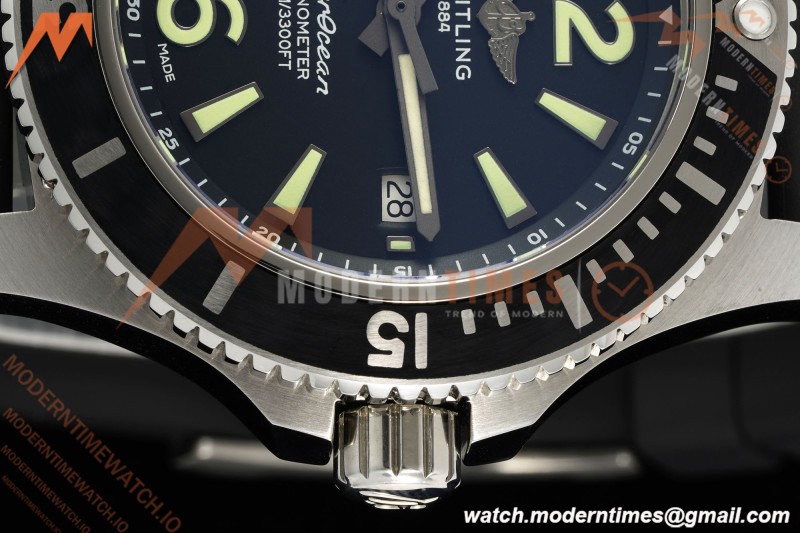Breitling - Superocean Special 44mm Ceramic SS/RU Blk/Stk/Num TF V2 A2824 | 브라이틀링 - 슈퍼오션 스페셜 44mm 세라믹 SS/RU 블랙/스틸/숫자 TF V2 A2824
