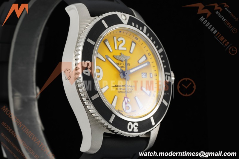 Breitling - Superocean Special 44mm Ceramic SS/RU Yelw/Stk/Num TF V2 A2824