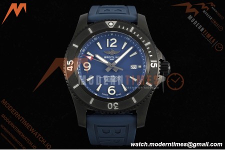 Breitling - Superocean Special 46mm Ceramic DLC/RU Blue/Stk/Num TF V2 A2824