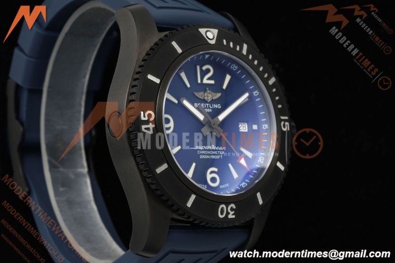 Breitling - Superocean Special 46mm Ceramic DLC/RU Blue/Stk/Num TF V2 A2824 | 브라이틀링 - 슈퍼오션 스페셜 46mm 세라믹 DLC/RU 블루/Stk/Num TF V2 A2824