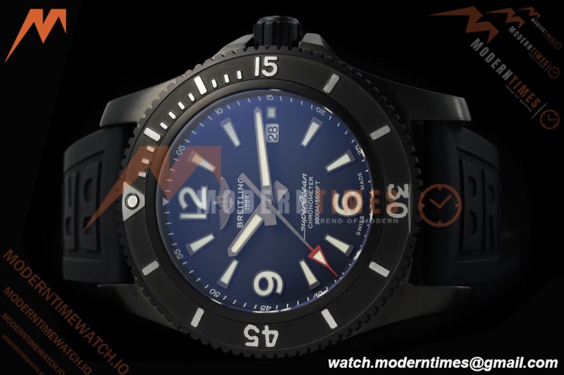 Breitling - Superocean Special 46mm Ceramic DLC/RU Blk/Stk/Num TF V2 A2824 | 브라이틀링 - 슈퍼오션 스페셜 46mm 세라믹 DLC/RU 블랙/스틸/숫자 TF V2 A2824
