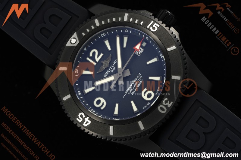 Breitling - Superocean Special 46mm Ceramic DLC/RU Blk/Stk/Num TF V2 A2824 | 브라이틀링 - 슈퍼오션 스페셜 46mm 세라믹 DLC/RU 블랙/스틸/숫자 TF V2 A2824