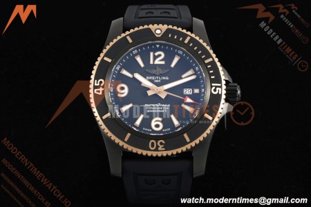 Breitling - Superocean Special 46mm Ceramic DLC/RG/RU Blk/Stk/Num TF V2 A2824 | 브라이틀링 - 슈퍼오션 스페셜 46mm 세라믹 DLC/RG/RU 블랙/스틸/숫자 TF V2 A2824