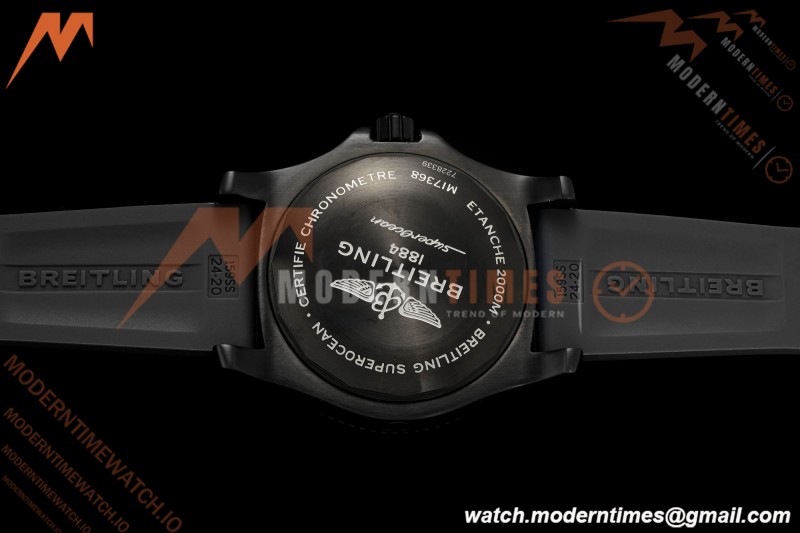 Breitling - Superocean Special 46mm Ceramic DLC/RG/RU Blk/Stk/Num TF V2 A2824