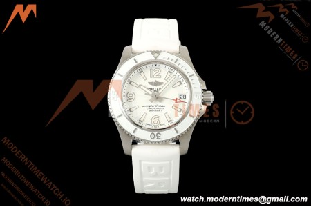 Breitling - Superocean Automatic 36mm SS/RU Wht/Stk/Num TF V2 Asia 2824 | 브라이틀링 - 슈퍼오션 오토매틱 36mm SS/RU 화이트/스틸/숫자 TF V2 아시아 2824