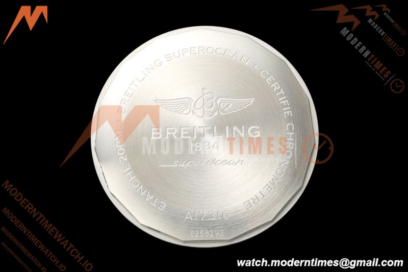 Breitling - Superocean Automatic 36mm SS/RU Wht/Stk/Num TF V2 Asia 2824