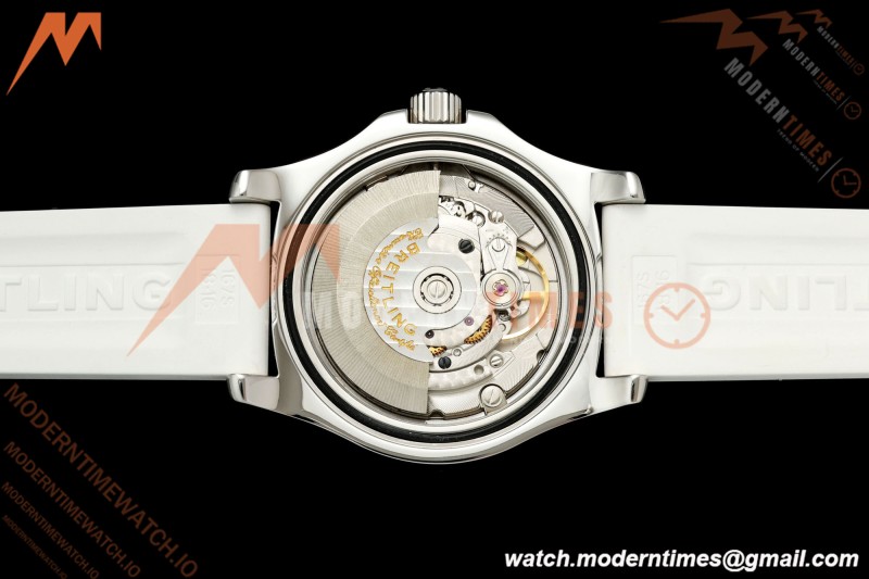 Breitling - Superocean Automatic 36mm SS/RU Wht/Stk/Num TF V2 Asia 2824