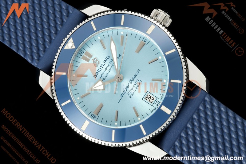 Breitling - Superocean Heritage B20 Automatic 42mm SS/RU Ice Blue BLF A2824 | 브라이틀링 - 슈퍼오션 헤리티지 B20 오토매틱 42mm SS/RU 아이스 블루 BLF A2824
