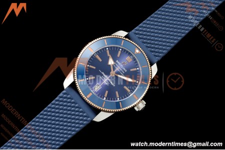 Breitling - Superocean Heritage B20 Automatic 42mm SS/RG/RU Blue BLF A2824 | 브라이틀링 - 슈퍼오션 헤리티지 B20 오토매틱 42mm SS/RG/RU 블루 BLF A2824