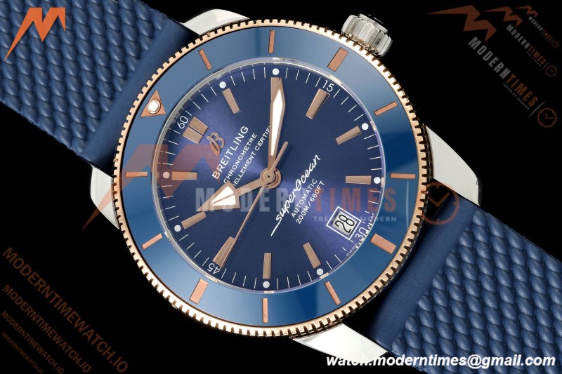 Breitling - Superocean Heritage B20 Automatic 42mm SS/RG/RU Blue BLF A2824