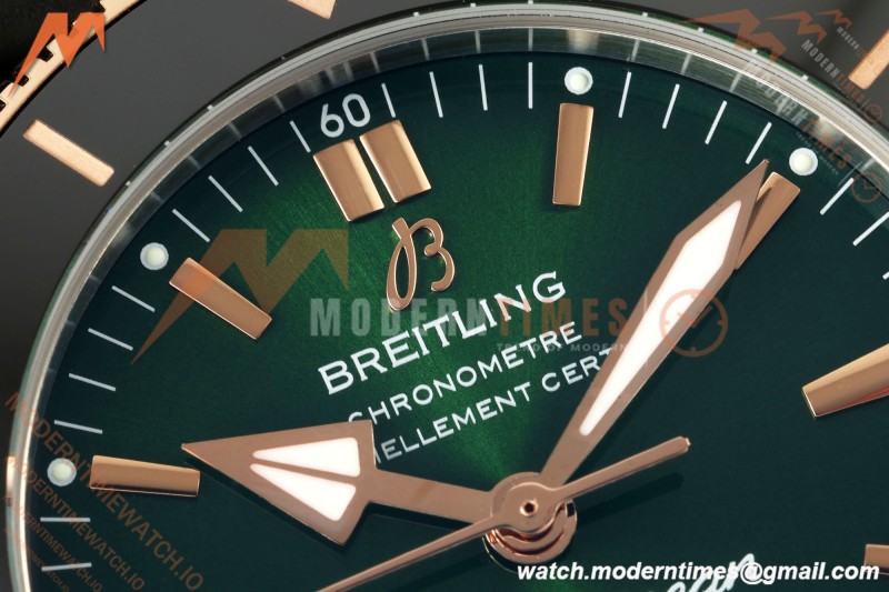 Breitling - Superocean Heritage B20 Automatic 42mm SS/RG/RU Green BLF A2824