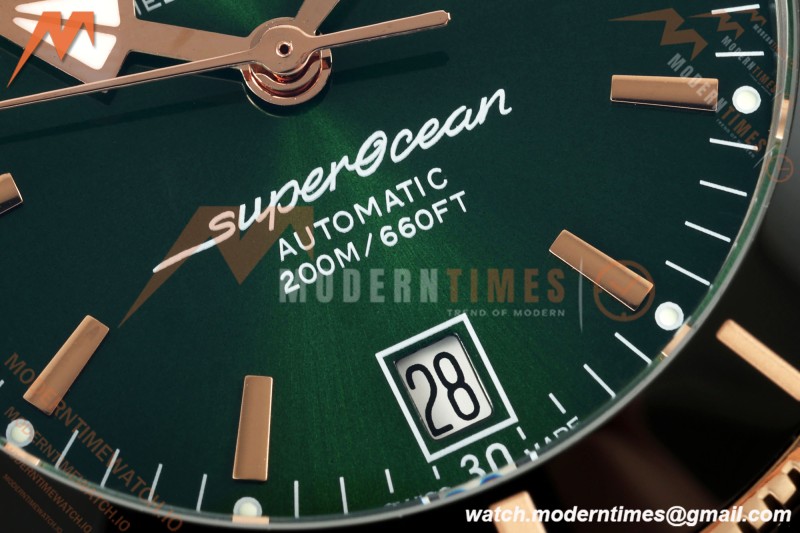 Breitling - Superocean Heritage B20 Automatic 42mm SS/RG/RU Green BLF A2824