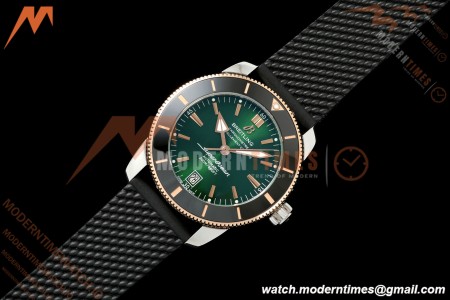 Breitling - Superocean Heritage B20 Automatic 42mm SS/RG/RU Green BLF A2824 | 브라이틀링 - 슈퍼오션 헤리티지 B20 오토매틱 42mm SS/RG/RU 그린 BLF A2824