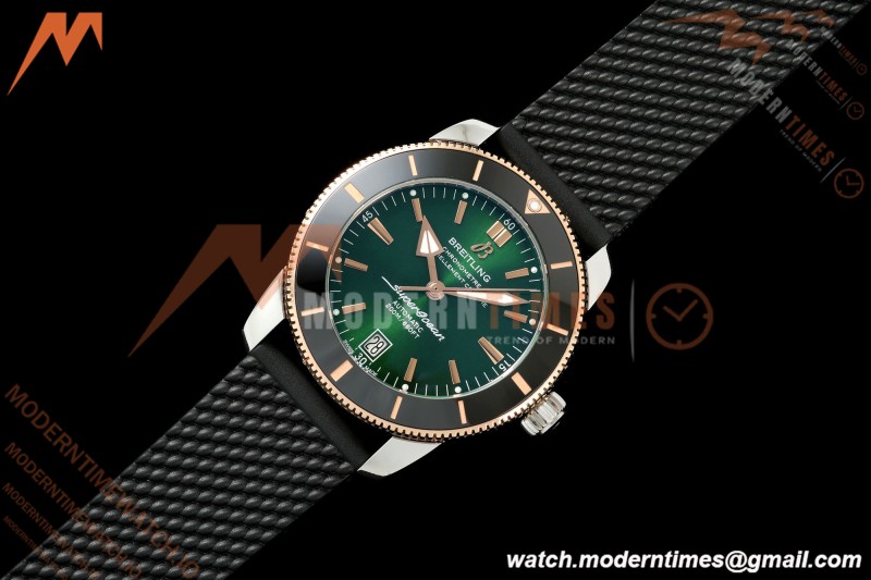 Breitling - Superocean Heritage B20 Automatic 42mm SS/RG/RU Green BLF A2824