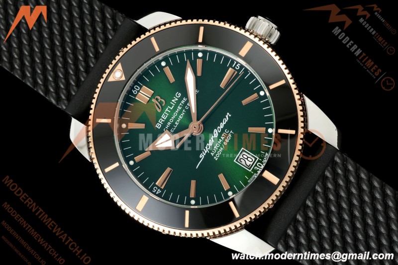 Breitling - Superocean Heritage B20 Automatic 42mm SS/RG/RU Green BLF A2824