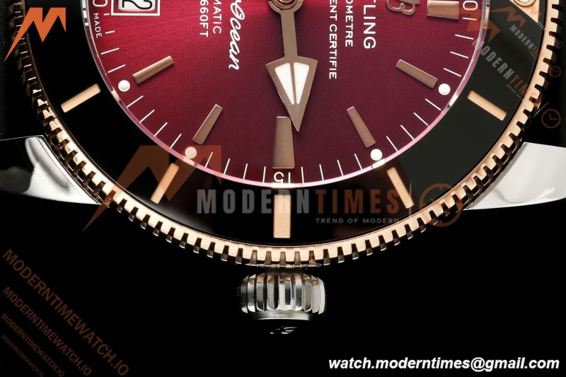 Breitling - Superocean Heritage B20 Automatic 42mm SS/RG/RU Red BLF A2824
