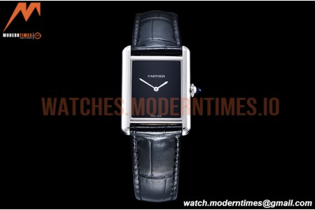 Cartier - Cartier Tank Must SS/LE Black Swiss Qtz DRF