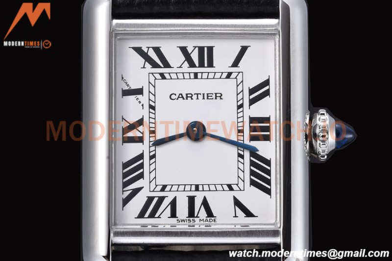 Cartier - Cartier Tank Must Cartier Ladies SS/LE White AF Swiss Qtz
