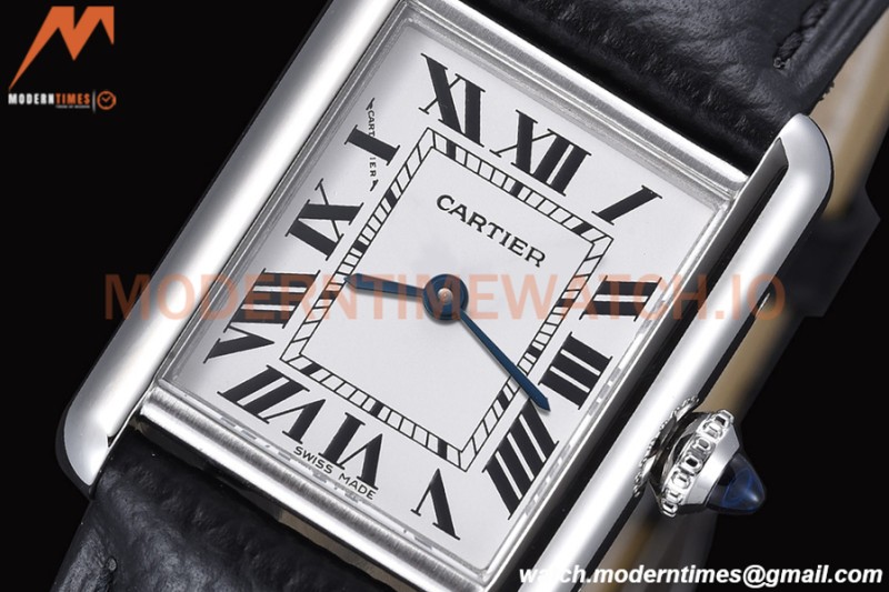 Cartier - Cartier Tank Must Cartier Ladies SS/LE White AF Swiss Qtz