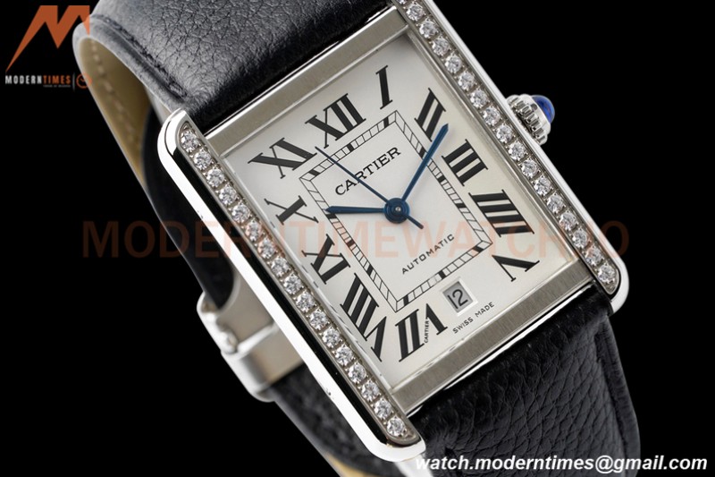 Cartier - Cartier Tank Solo XL Automatic SS/LE White AF A2892