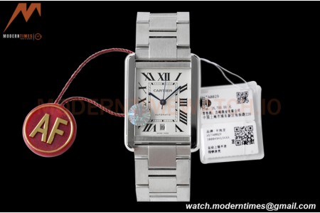 Cartier - Cartier Tank Solo XL Automatic SS/SS White AF A2892