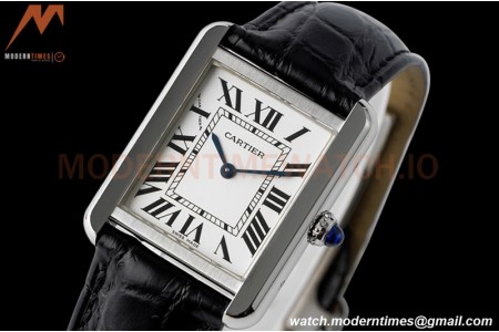 Cartier - Cartier Tank Solo Ladies Small Size SS/LE White AF Swiss Qtz