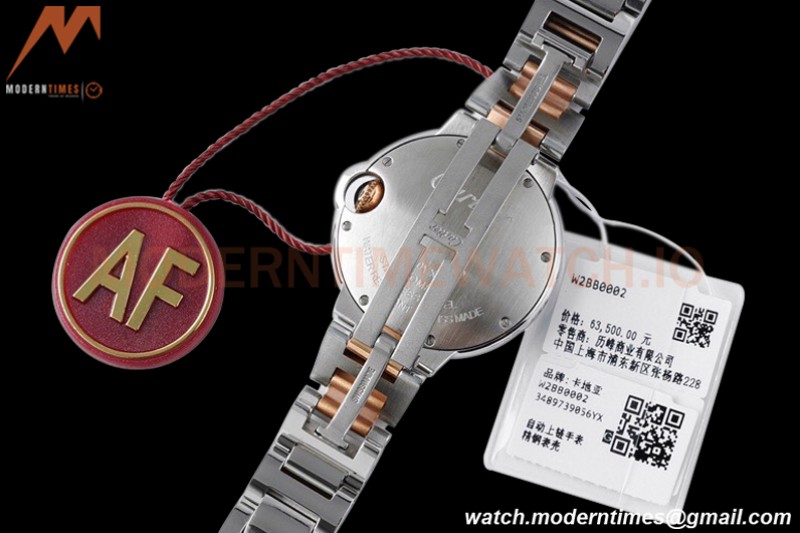 Cartier - Ballon Bleu De Cartier 33mm Automatic SS/RG Pink Mop AF NH05