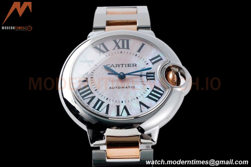 Cartier - Ballon Bleu De Cartier 33mm Automatic SS/RG Pink Mop AF NH05