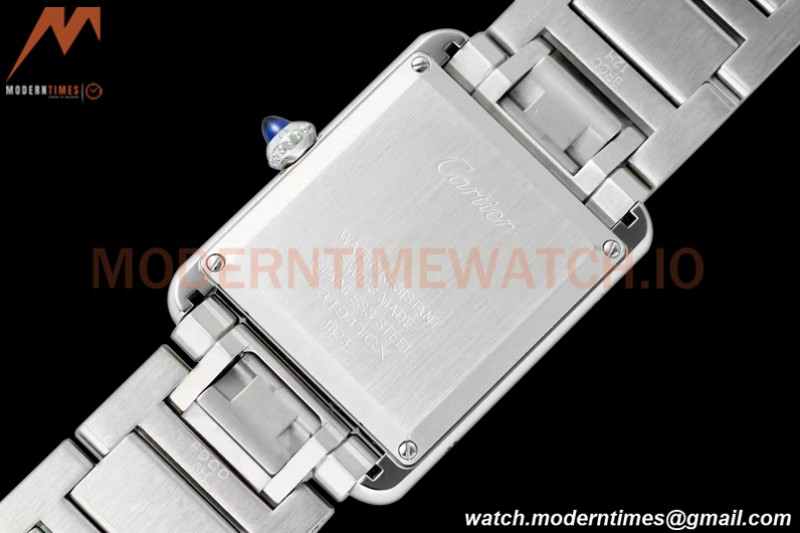 Cartier - Tank Must De Cartier 316F SS/SS White AF Swiss Quartz