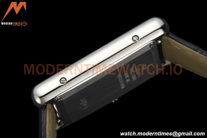 Cartier - Tank Must De Cartier Medium SS/LE Black DRF Swiss Qtz