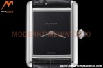 Cartier - Tank Must De Cartier Medium SS/LE Black DRF Swiss Qtz