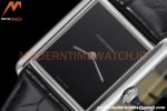 Cartier - Tank Must De Cartier Medium SS/LE Black DRF Swiss Qtz