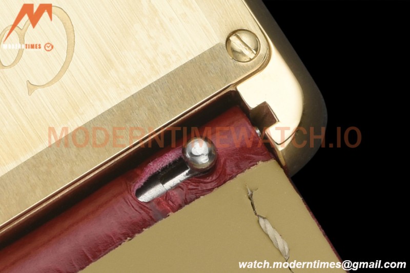 Cartier - Tank Must De Cartier Medium YG/LE Red DRF Swiss Qtz