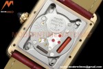 Cartier - Tank Must De Cartier Medium YG/LE Red DRF Swiss Qtz