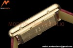 Cartier - Tank Must De Cartier Medium YG/LE Red DRF Swiss Qtz