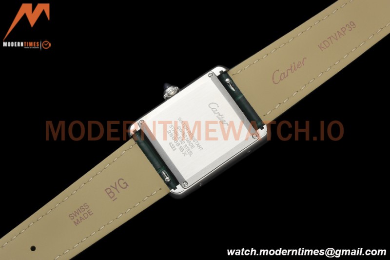 Cartier - Tank Must De Cartier Medium SS/LE Green DRF Swiss Qtz